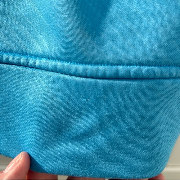 Burn Boot Camp Aqua Blue Hoodie Kangaroo Pocket Fire Hair Logo Front | Sz Small - Picture 10 of 13